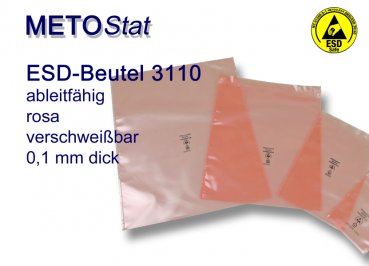 ESD-Verpackungsbeutel 3110, 254 x 305 x 0,1 mm, 100 St je Packung