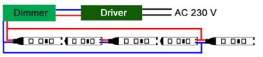 Connection of Metolight LED-Strip 3528