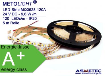 METOLIGHT LED-Streifen MQ3528-24-120A, IP20, 24 VDC - www.asmetec-shop.de