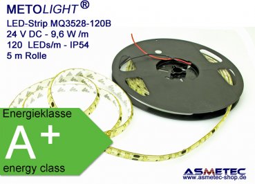 METOLIGHT LED-Strip MQ3528-24-120B, IP54, 24 VDC - www.asmetec-shop.de