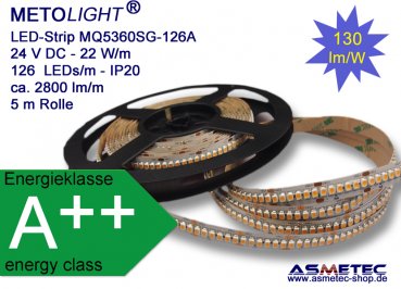 METOLIGHT LED-Streifen MQ5050-24-120A, IP20 - www.asmetec-shop.de
