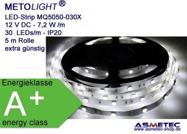 METOLIGHT LED-Streifen MQ5050-12-030X, IP20, besonders preiswert - www.asmetec-shop.de