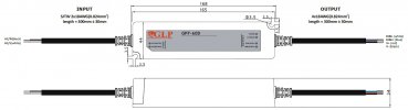 LED-Netzteil GLP - GPF-60D-1050, 1050 mA, 63 Watt, dimmbar - www.asmetec-shop.de