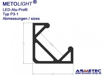 Aluminium-LED-Profile - www.asmetec-shop.de