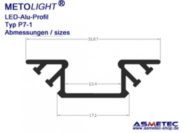 Aluminium-LED-Profile - www.asmetec-shop.de