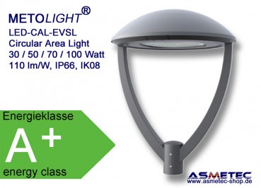 Metolight LED-Laternenaufsatz CAL-EVSL-030, 30 Watt - www.asmetec-shop.de