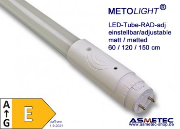 METOLIGHT LED-Röhre, einstellbarer Sensor, 120 cm, 1800l, - www.asmetec-shop.de
