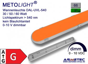 Gelbraumleuchte DAL-UVL540-150, 60 Watt, 540-640 nm, 2400 lm, IP66