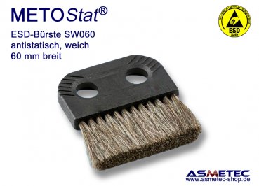 METOSTAT ESD-Bürste SW060, weich, 60 mm breit