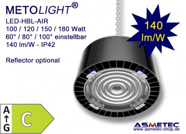 METOLIGHT HBL-AIR-150-DW, 150 W, 21000 lm, IP65, pure white