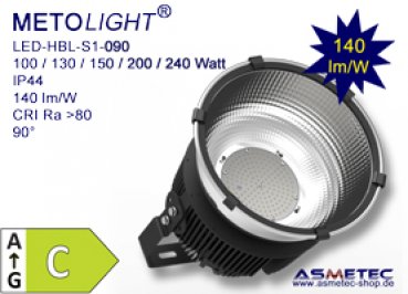 Metolight Highbay light HBL-S1-080, IP44, 80 Watt - www.asmetec-shop.de
