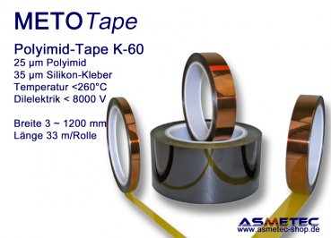 METOTape Hochtemperatur Polyimid-Klebeband