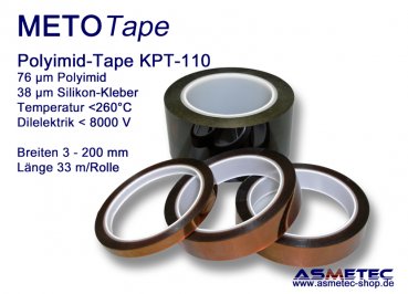 METOTape Hochtemperatur Polyimid-Klebeband