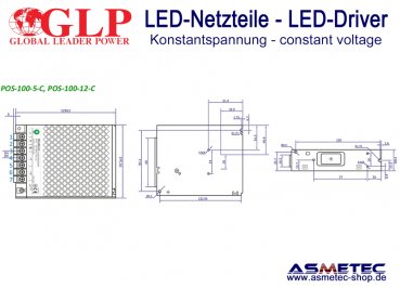 LED-Netzteil-12VDC-100 Watt