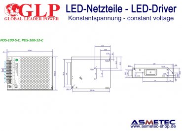 LED-Netzteil-5VDC-100 Watt