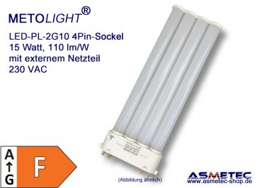 LED-2G10-4Pin, 15 Watt, 1200 lm, warmweiß