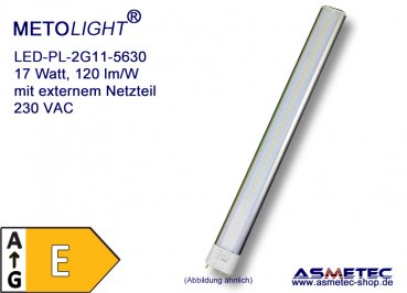 LED-Kompaktröhre 2G11-17E-5050, kaltweiß, 17 Watt, E