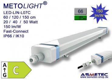 LED-Linear-L07G, 150 cm, 50 Watt, 7200 lm, IP66