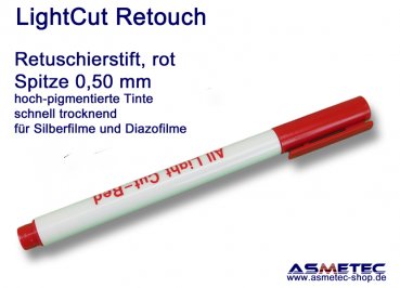 LightCut Retuschierstift, rot, 0,5 mm Spitze