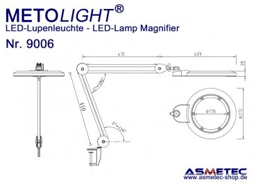 Metolight LED Lupenleuchte 9006