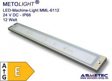LED-Maschinenleuchte MML-6112-CWS, 24 V DC, 12 Watt, 1400 lm