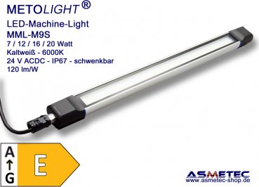 LED-Maschinenleuchte M9S-16, 16 Watt, 1900 lm, IP67