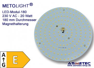 LED-Modul 180-20-CW, 20 Watt, 2000 lm, kaltweiß