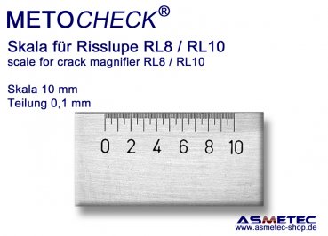Risslupe-RL8, 8fach - www.asmetec-shop.de