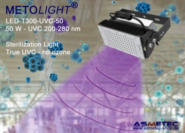 LED-FLT-UVC-050, UVC-flood light 200-280 nm, 50 Watt