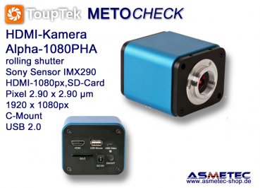 USB-Kamera Touptek Alpha1080PHA, HDMI-1080p, USB 2.0