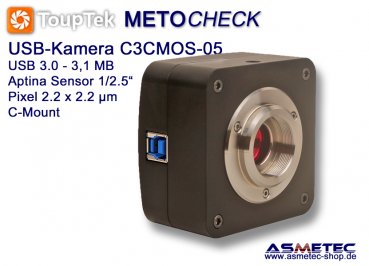 USB-Kamera Touptek C3CMOS-05100-KPA, 5.1 MPix, USB 3.0