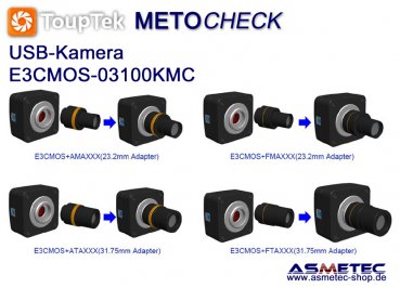 Touptek USB-Kamera  E3CMOS, 3.1MP - www.asmetec-shop.de