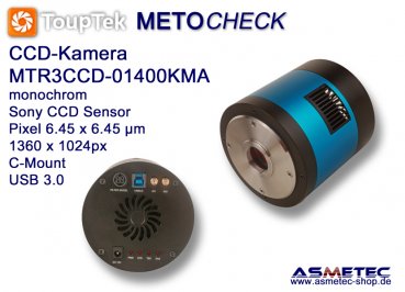 USB-Kamera Touptek MTR3CCD-01400KMA,  2.8 Mp, USB 3.0, CCD-sensor, monochrom, Teleskopkamera