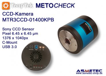 USB-Kamera Touptek MTR3CCD-01400KPB,  2.8 Mp, USB 3.0, CCD-sensor, Teleskopkamera