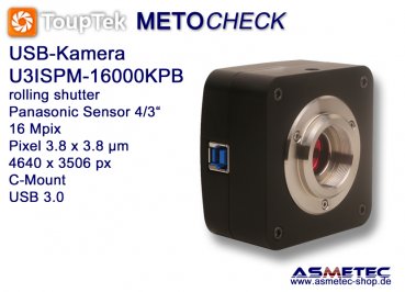 USB-Kamera Touptek U3ISPM-16000KPB, 16 MPix, USB 3.0