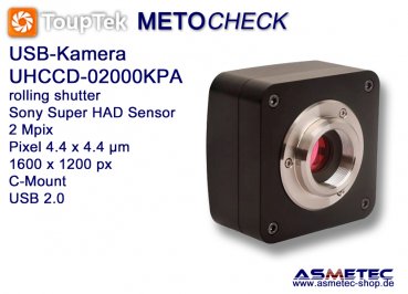 USB-Kamera Touptek UHCCD-02000KPA, 2 Mp, USB 2.0, CCD-sensor, Teleskopkamera