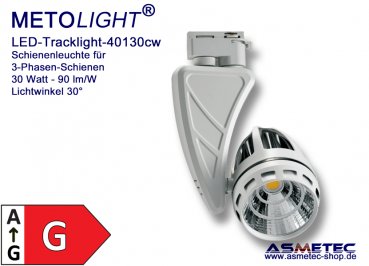LED-Tracklight 40130CW- 30 Watt, 30°, nature white,