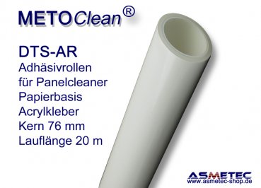 METOCLEAN DTS-AR-0250, Adhäsiv-Rollen, 250 mm breit, 8 Rollen/Box