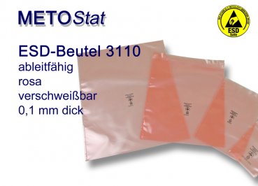 Metostat ESD-Verpackungsbeutel 3120, verschweißbar - www.asmetec-shop.de