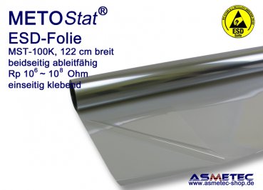 ESD-Folie METOSTAT MST-100K-100, 100 m Rolle, Selbstklebend