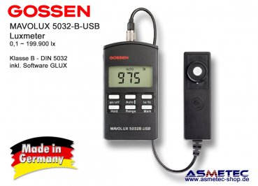 Gossen MAVOLUX-5032-B-USB - luxmeter - www.asmetec-shop.de