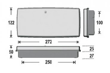 LED-Notleuchte LEL-409-3L