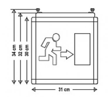 LED-Emergency light LES-416-3D