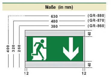 Metolight emergency light LEL-824