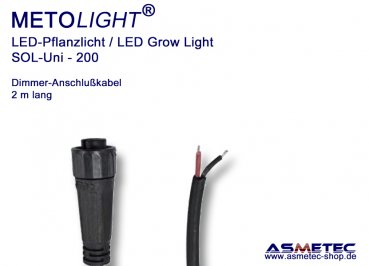 Metolight Growlight Sol-Uni-Dimmer-Anschlußkabel, 2 m lang