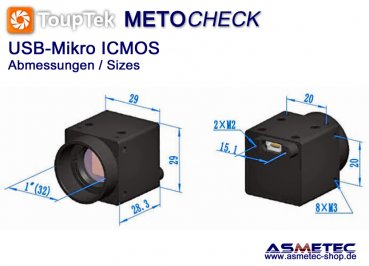 Touptek USB-Kamera  ICMOS, 3MP - www.asmetec-shop.de