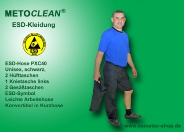 ESD-Hose PXC-40, Unisex-Military Design - konvertibel