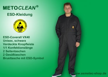 ESD-Coverall VX-40, Unisex Design