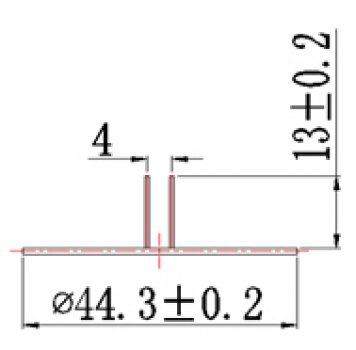 LED-Einsatz G4, 12 Volt, 44 mm Scheibe, 3,0 Watt, kaltweiß