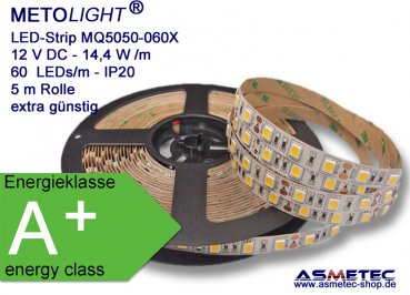 METOLIGHT LED-Streifen MQ5050-12-060X, IP20 - www.asmetec-shop.de